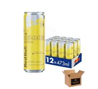 Red Bull Energy Drink Multipack Can - Original, Sugarfree, Zero & Flavoured Editions Bulk Packs | Caffeine Energy Drinks for Gym, Game & Work (Red Bull Citrus Zest PM £2.80 473ml-Pack 12)