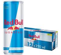 Red Bull Energy Drink Sugar Free, 250 ml (Pack of 12) UK