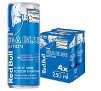 Red Bull Energy Drink, The Sea Blue Edition, 250ml (4 pack)
