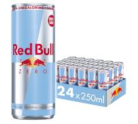Red Bull Energy Drink Zero Calories, Pack of 24, Disposable (24 x 250 Ml)