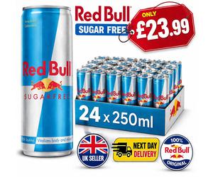 Red Bull Energy Sugar Free Can 250ml (Pack of 24) uk seller fast delivery
