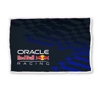 Oracle Red Bull Racing Officially Licensed Fleece Blanket | Gradient Design With Sherpa Reverse | Formula One Super Soft Warm Throw | Perfect For Bedrooms, Camping & Sleepovers | 120x150cm