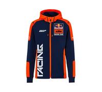 Red Bull - KTM Replica Team Zip Hoodie - Official Merchandise Dynamic Racing Print Premium Quality - Men - Size S - Blue/Orange, blue/orange, L-4XL