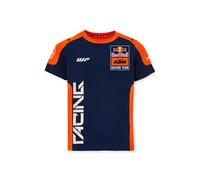 Red Bull - KTM Team Replica T-Shirt - Partner Logos - Breathable Material - Children - 104 - Blue/Orange, blue/orange, 140