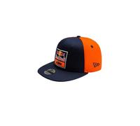 Red Bull - New Era Youth KTM Team Replica Flat Cap - One Size Fits All - Racing Team Design, blue/orange, One Size