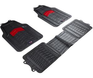 RED BULL PVC Floor Mats Set for Vans 3 Pcs 005 Black/Red Genuine