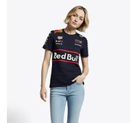 Red Bull Racing F1 Team Women's T-Shirt, Official 2025 Season, Night Sky Blue (UK, Numeric, 18, Regular, Regular, Navy)