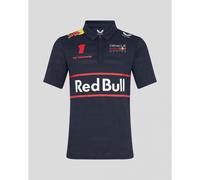 Red Bull Racing F1 Team Special Drivers Polo Shirt, Night Sky Blue, Max Verstappen #1, 2025 Season (UK, Alpha, XXL, Regular, Regular, Navy)