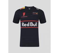 Red Bull Racing F1 Team Official Verstappen Driver T-Shirt, Night Sky Blue, 2025 Season (UK, Alpha, M, Regular, Regular, Navy)