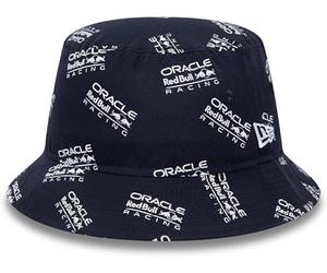 Red Bull Racing F1 New Era All Over Print Bucket Hat Night Sky Blue - Size L