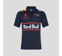 Red Bull Racing F1 Team Special Drivers Polo Shirt, Night Sky Blue, Max Verstappen #1, 2025 Season (UK, Alpha, XXL, Regular, Regular, Navy)