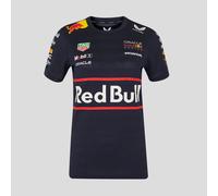 Red Bull Racing F1 Team Women's T-Shirt, Official 2025 Season, Night Sky Blue (UK, Numeric, 8, Regular, Regular, Navy)