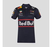 Red Bull Racing F1 Team 2025 Short Sleeve Polo Shirt Womens - Night Sky