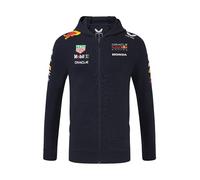 Red Bull Racing F1 Team Full Zip Hooded Sweatshirt, Official 2025 Season, Night Sky Blue (UK, Alpha, XXL, Regular, Regular, Navy)