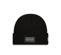 Red Bull Racing F1 Team, Official 2026 Collection, Seasonal, Essentials, Cuff, Knit, Beanie Hat, Black, Stretch Fit