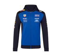 Red Bull Racing F1 Team, Official Castore 2026 Merchandise, Teamwear Hooded Full Zip Sweatshirt Jacket, Navy Blue and Racing Blue (UK, Alpha, XL, Regular, Regular)