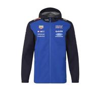 Red Bull Racing F1 Team, Official Castore 2026 Merchandise, Water Resistant Full Zip Rain Jacket, Navy Blue and Racing Blue
