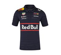 Red Bull Racing F1 Team Polo Shirt, Official 2025 Season, Night Sky Blue (UK, Alpha, L, Regular, Regular, Navy)