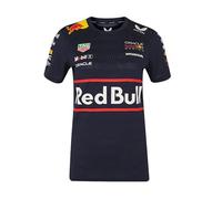 Red Bull Racing F1 Team Women's T-Shirt, Official 2025 Season, Night Sky Blue (UK, Numeric, 8, Regular, Regular, Navy)