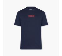 Red Bull Racing Formula One Team - Official 2023 F1 Merchandise - Graphic Logo Fanwear T-Shirt - Night Sky Blue/Red - Unisex (L)