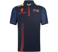 Red Bull Racing Formula One Team - Official 2023 Formula 1 Merchandise - Replica Max Verstappen Driver Team Short Sleeve Polo Shirt - Night Sky - Men's (XL)