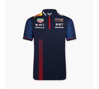 Red Bull Racing Formula One Team - Official 2023 Formula 1 Merchandise - Replica Team Short Sleeve Polo Shirt - Night Sky - Men's (M), Blue (TM2645)