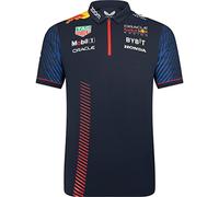 Red Bull Racing Formula One Team - Official 2023 Formula 1 Merchandise - Replica Team Short Sleeve Polo Shirt - Night Sky - Men's (M), Blue (TM2645)