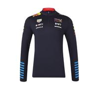 Red Bull Racing Formula One Team - Official 2024 Formula 1 Merchandise - Replica Team 1/4 Quarter Zip Midlayer Sweatshirt Hoody - Night Sky - Unisex (UK, Alpha, XXL, Regular, Regular, Night Sky)