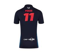 Red Bull Racing Formula One Team - Official 2024 Formula 1 Merchandise - Replica Team Driver Sergio Perez Poloshirt - Night Sky - Unisex (UK, Alpha, 3XL, Regular, Regular, Night Sky)