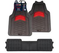 Red Bull Racing Heavy Duty Car Mats - 3pc Set, Universal Fit with Reinforced Wear Pads & Oracle Red Bull Racing Logo, Durable Rubber Construction, Non-Slip Backing for Maximum Protection