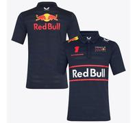 Red Bull Racing F1 Team Special Drivers Polo Shirt, Night Sky Blue, Max Verstappen #1, 2025 Season (UK, Alpha, M, Regular, Regular, Navy)