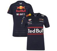 Red Bull Racing F1 Team Women's T-Shirt, Official 2025 Season, Night Sky Blue (UK, Numeric, 12, Regular, Regular, Navy)
