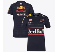 Red Bull Racing F1 Team Women's T-Shirt, Official 2025 Season, Night Sky Blue (UK, Numeric, 10, Regular, Regular, Navy)