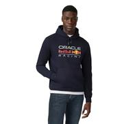 Red Bull Racing Oracle F1 Team Hooded Sweatshirt, Night Sky Blue, Large Logo Design (UK, Alpha, M, Regular, Regular, Navy)