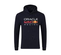Red Bull Racing Oracle F1 Team Hooded Sweatshirt, Night Sky Blue, Large Logo Design (UK, Alpha, S, Regular, Regular, Navy)