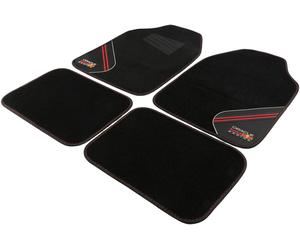 RED BULL Racing Set Floor Mats 4 Pcs PVC & Carpet Black/Red Original Car