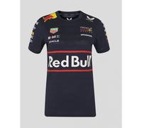 Red Bull Racing F1 Team Women's T-Shirt, Official 2025 Season, Night Sky Blue (UK, Numeric, 8, Regular, Regular, Navy)