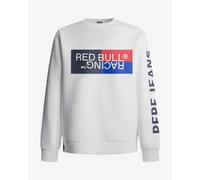 Red Bull Racing X Pepe Jeans Men's RBR Colour Block Graphic Crew Sweatshirt, White (White), XL