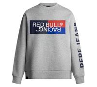 Red Bull Racing X Pepe Jeans Men's RBR Colour Block Graphic Crew Sweatshirt, Grey (Marl Grey), M