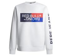 Red Bull Racing X Pepe Jeans Men's RBR COLOUR BLOCK GRAPHIC CREW Sweatshirt, White (WHITE), S