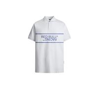 Red Bull Racing X Pepe Jeans Men's RBR Panel Print Logo Polo Polo, White (White), L