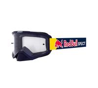 Red Bull Spect Evan MX Goggles Shiny Blue Frame - Blue/Colored Strap - Clear Single Pane Lens