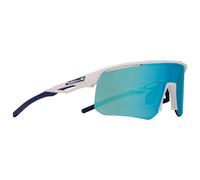 Red Bull Spect - Riddle Matt White Blue Smoke Blue Mirror - Sunglasses