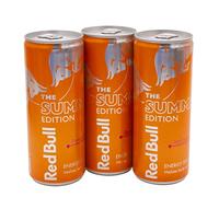 Red Bull Summer Edition Apricot - Strawberry 3 x 250ml Cans of Energy Drink