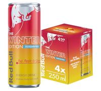Red Bull Winter Edition Sugarfree Fuji Apple & Ginger Energy Drink 250ml 4 pack