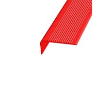 Red Bullnose Stair 2m AntiSlip Vinyl Nosing SelfAdhesive Stair Safe Strip for Indoor/Outdoor Use and Easy to Install