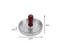 (Red) Burger Press Non-Stick Hamburger Patty Maker with Wax Paper Aluminum Burger Maker for Kitchen BBQ Grill