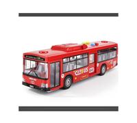 (Red Bus Kit) Interactive Red Bus Toy Vehicle Model With Music Stories Lights Fun For Playtime
