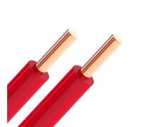Red BV Solid Copper Wire, Single Core Electrical Cable, PVC Insulated, 450/750V Rated, For Home Wiring, Power Distribution, And Indoor Electrical Projects(160ft,2.5mm2-red)
