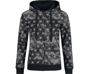 RED by EMP All-over Stars print Hoodie Jacket black L